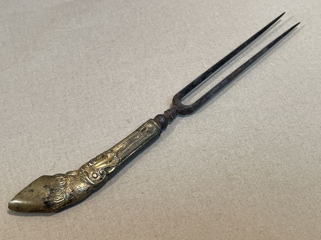 Original Mid-19th Century German Etched Blade Hunting Dagger, Unknown Maker — image 10