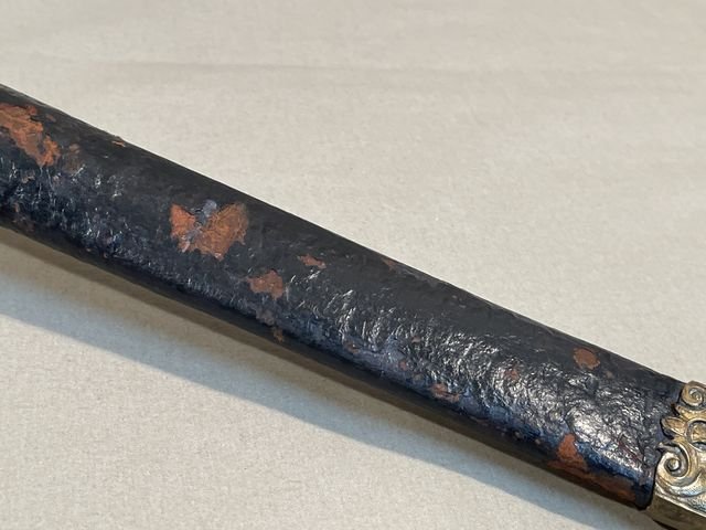 Original Mid-19th Century German Etched Blade Hunting Dagger, Unknown Maker — image 16