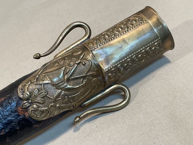 Original Mid-19th Century German Etched Blade Hunting Dagger, Unknown Maker — image 23