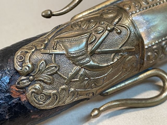 Original Mid-19th Century German Etched Blade Hunting Dagger, Unknown Maker — image 26