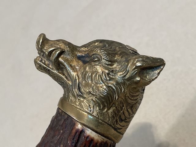 Original Mid-19th Century German Etched Blade Hunting Dagger, Unknown Maker — image 30