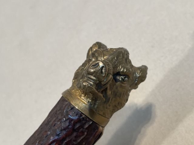 Original Mid-19th Century German Etched Blade Hunting Dagger, Unknown Maker — image 31