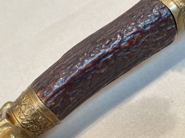 Original Mid-19th Century German Etched Blade Hunting Dagger, Unknown Maker — image 36