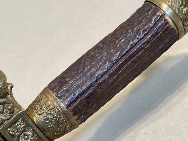 Original Mid-19th Century German Etched Blade Hunting Dagger, Unknown Maker — image 37