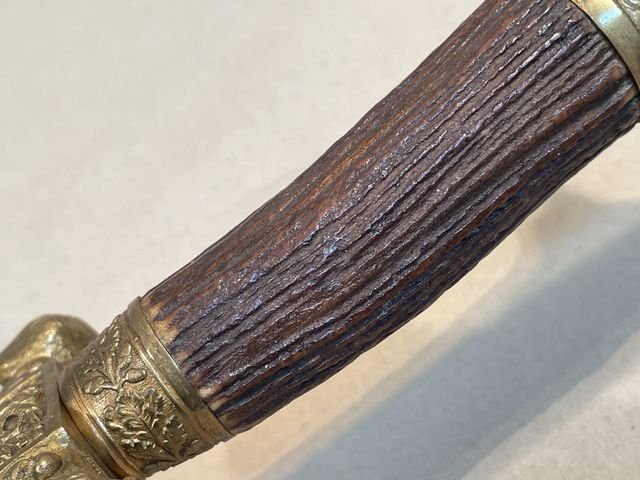 Original Mid-19th Century German Etched Blade Hunting Dagger, Unknown Maker — image 38