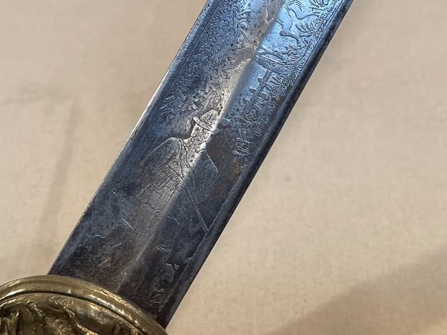 Original Mid-19th Century German Etched Blade Hunting Dagger, Unknown Maker — image 45