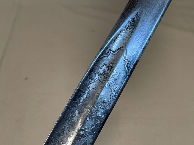 Original Mid-19th Century German Etched Blade Hunting Dagger, Unknown Maker — image 48