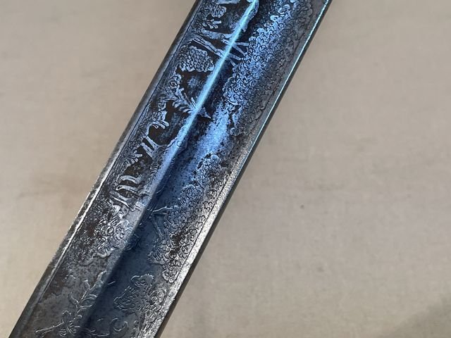 Original Mid-19th Century German Etched Blade Hunting Dagger, Unknown Maker — image 53