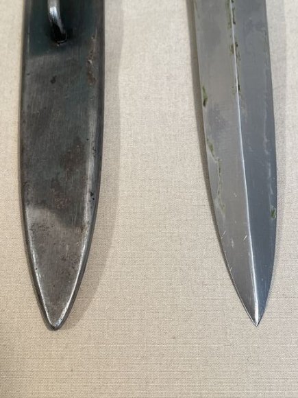 Original WWII French Fighting Knife and Scabbard, Made During German Occupation! — image 2