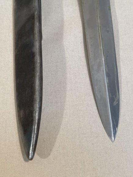 Original WWII French Fighting Knife and Scabbard, Made During German Occupation! — image 6