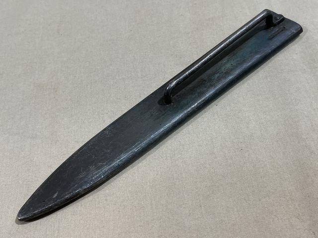 Original WWII French Fighting Knife and Scabbard — image 12