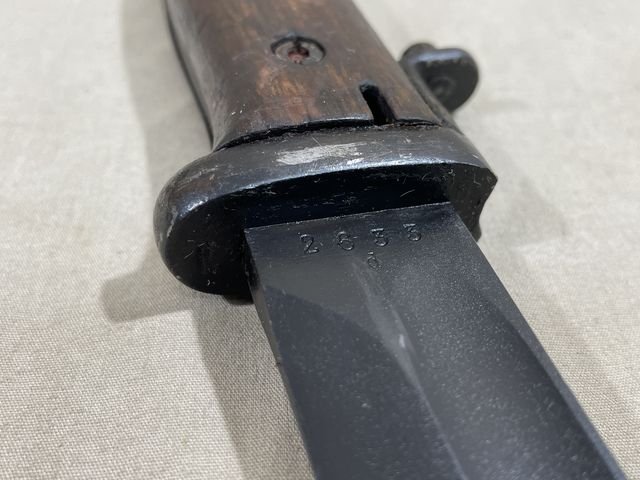 Original POST-WWII Norwegian Bayonet and Scabbard — image 9