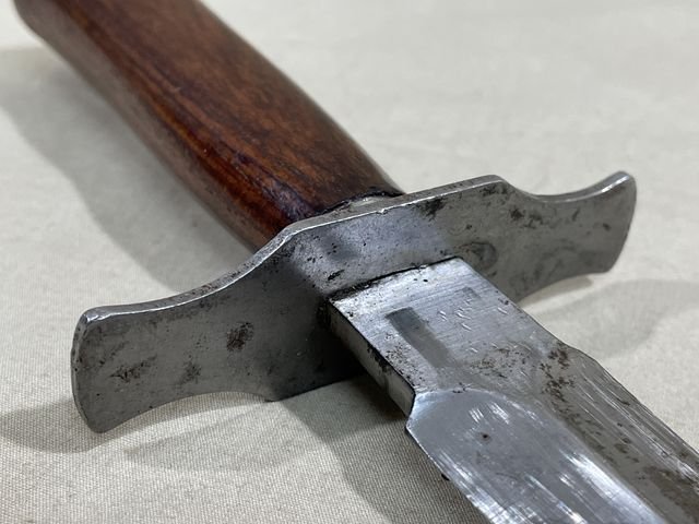 Original WWII French Fighting Knife and Scabbard — image 6