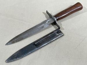 Original WWII French Fighting Knife and Scabbard