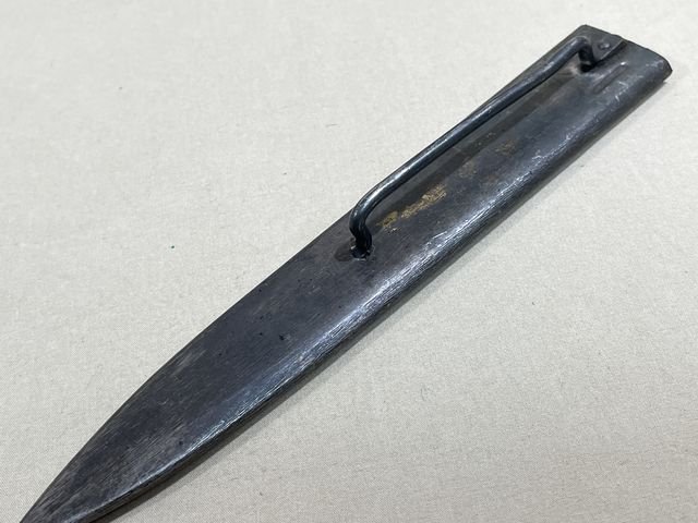 Original WWII French Fighting Knife and Scabbard — image 11