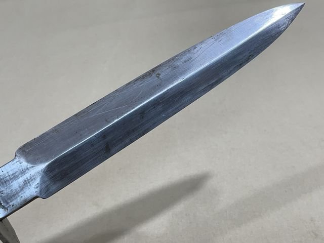 Original WWII French Fighting Knife and Scabbard — image 3