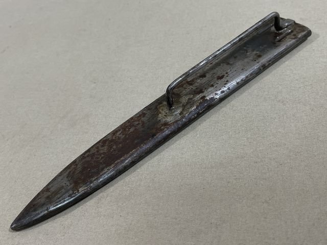 Original WWII French Fighting Knife and Scabbard, Made for German Soldiers in Norway — image 11