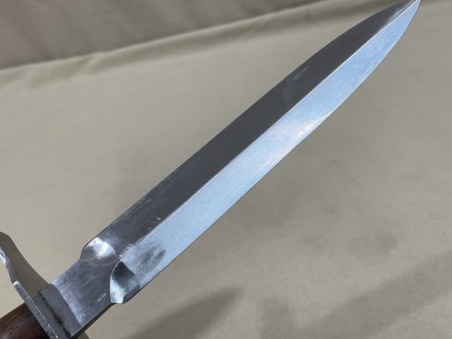 Original WWII French Fighting Knife and Scabbard, Made for German Soldiers in Norway — image 5