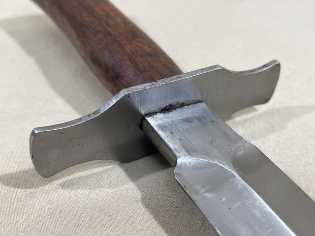 Original WWII French Fighting Knife and Scabbard, Made for German Soldiers in Norway — image 6