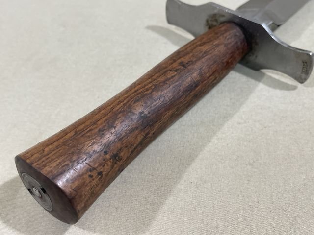 Original WWII French Fighting Knife and Scabbard, Made for German Soldiers in Norway — image 8