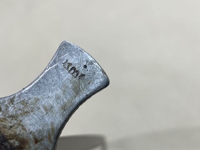 Original WWII French Fighting Knife and Scabbard, LE VENGEUR — image 9