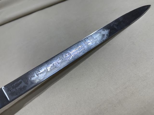 Original Imperial German Hunting Association Dagger, Damaged — image 3