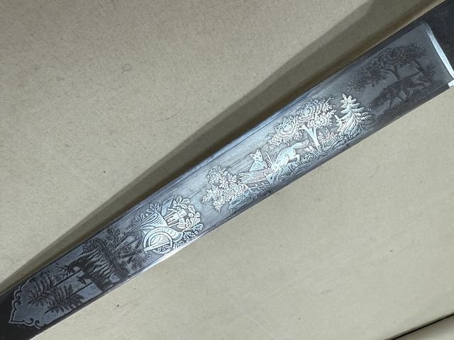 Original Imperial German Hunting Association Dagger, Damaged — image 4