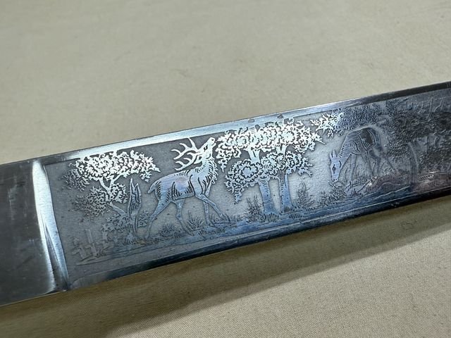 Original Imperial German Hunting Association Dagger, Damaged — image 8