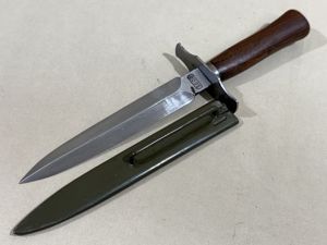 Original WWII French Fighting Knife and Scabbard, S.G. C.O