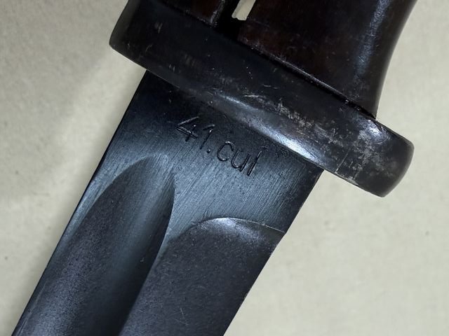 Original POST-WWII Norwegian Bayonet and Scabbard — image 6