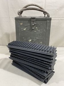 Original WWII Italian Breda M37 MG Loading Frames with Box