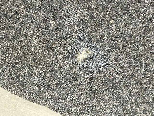 Original WWII Era Italian Soldier's Gray Thick Wool Blanket — image 14