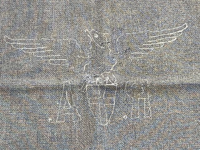 Original WWII Era Italian Soldier's Gray Thick Wool Blanket — image 2