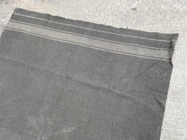 Original WWII Era Italian Soldier's Gray Thick Wool Blanket — image 3