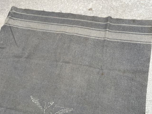 Original WWII Era Italian Soldier's Gray Thick Wool Blanket — image 7