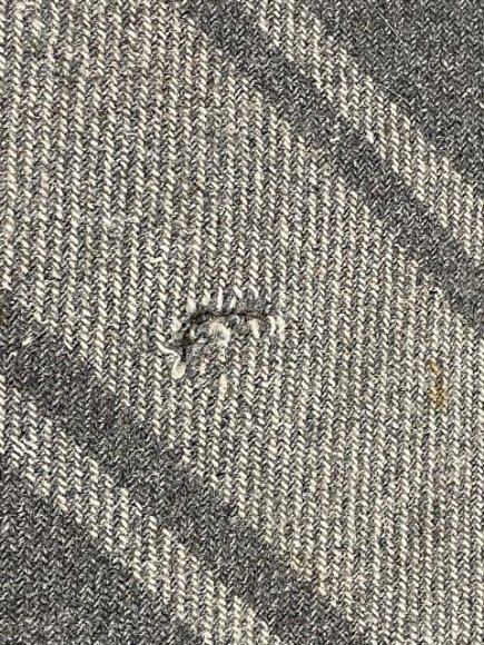 Original WWII Era Italian Soldier's Gray Thick Wool Blanket — image 9