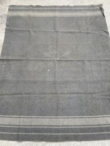Original WWII Era Italian Soldier's Gray Thick Wool Blanket