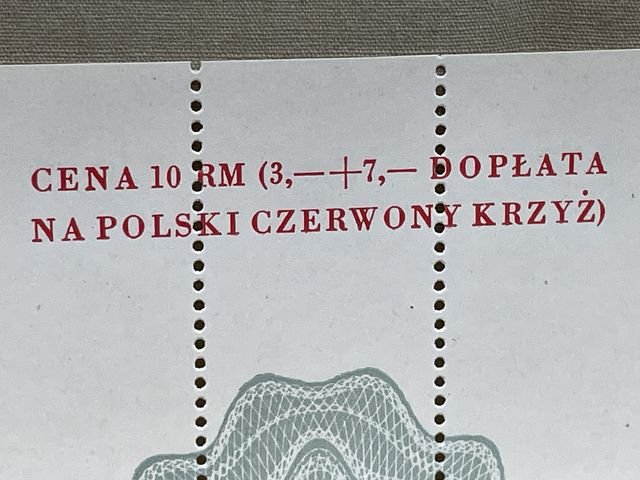 Original Early POSTWAR Polish Committee DACHAU-ALLACH Red Cross Special Stamp — image 3