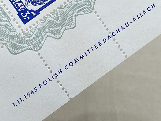 Original Early POSTWAR Polish Committee DACHAU-ALLACH Red Cross Special Stamp — image 6