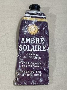 Original WWII Era French Medical Item, Burn Cream