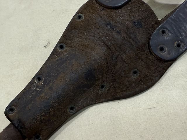 Original WWI French 86/15 Bayonet, Scabbard and Leather Frog — image 21