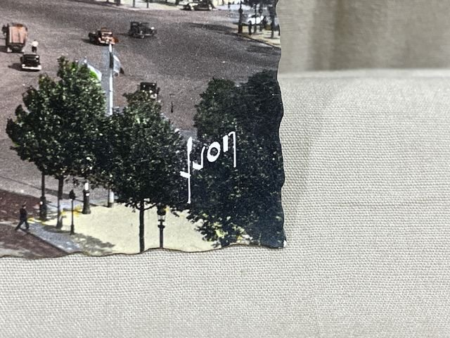 Original WWII Era French Architecture Postcard, Paris… en Flanant L'Arc de Triomphe — image 2