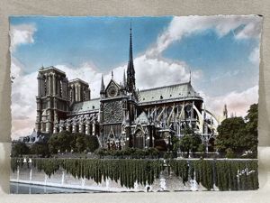 Original WWII Era French Architecture Postcard, Paris… en Flanant Notre-Dame