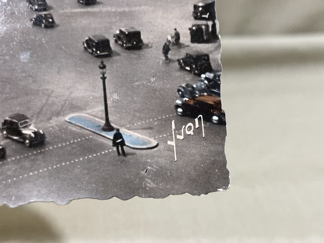 Original WWII Era French Architecture Postcard, Paris… en Flanant Place de la Concorde — image 2