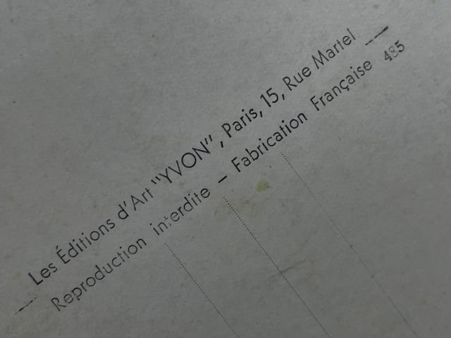 Original WWII Era French Architecture Postcard, Paris… en Flanant Avenue des Champs-Elysees — image 5