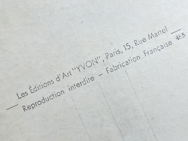 Original WWII Era French Architecture Postcard, Paris… en Flanant La Tour Eiffel — image 5