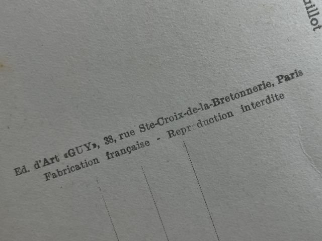 Original WWII Era French Architecture Postcard, Paris et ses Merveilles La tour Eiffel — image 5