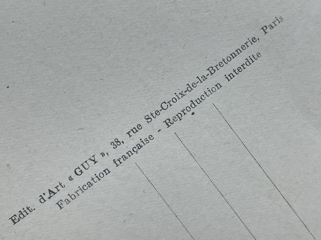 Original WWII Era French Architecture Postcard, Paris et ses Merveilles Champs-Elysees — image 5