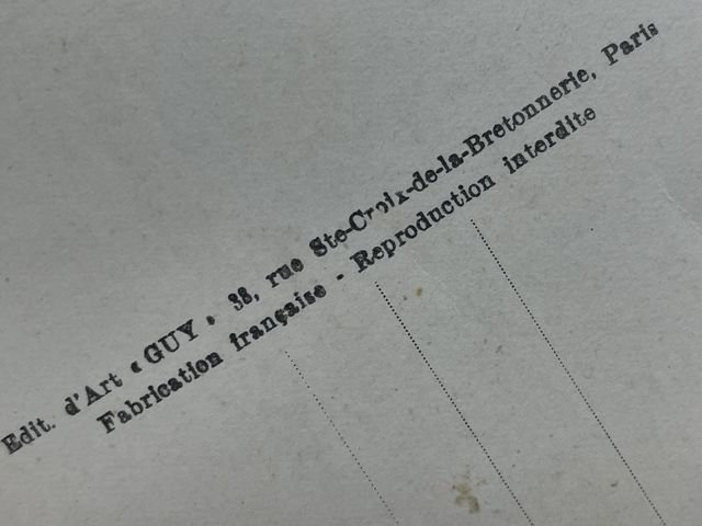 Original WWII Era French Architecture Postcard, Paris et ses Merveilles Notre-Dame — image 5