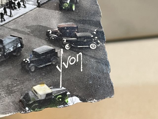 Original WWII Era French Architecture Postcard, Paris… en Flanant Eglise de la Madeleine — image 3